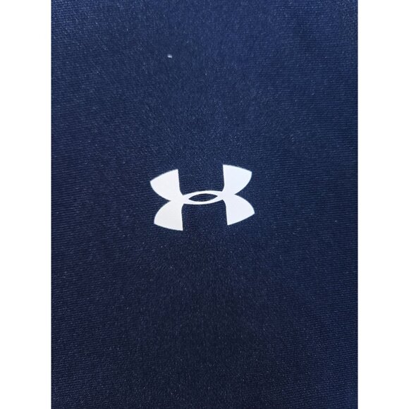 Under Armour Mens Navy Fitted Full-Zip Track Jacket Large - Picture 7 of 8